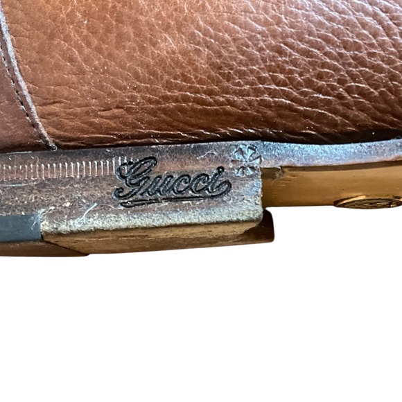 GUCCI Men’s Gradient Brown Loafers 10D - Picture 5 of 8
